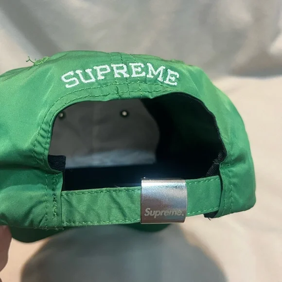 Supreme Nylon Visor Label 6-Panel Adjustable Hat - Green - One Size 💚♥️ - Picture 6 of 7